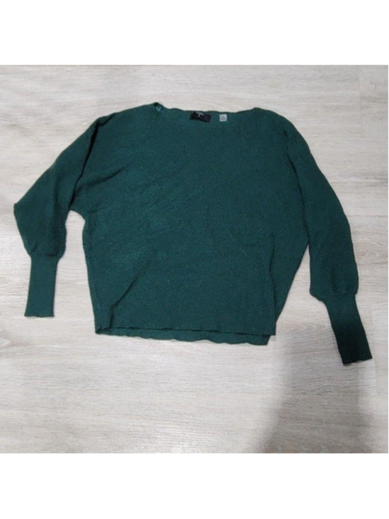 Tahari Sweaters - Tahari Sweater Womens Petite SP Green Knit Crew Neck Long Sleeve Pullover Casual